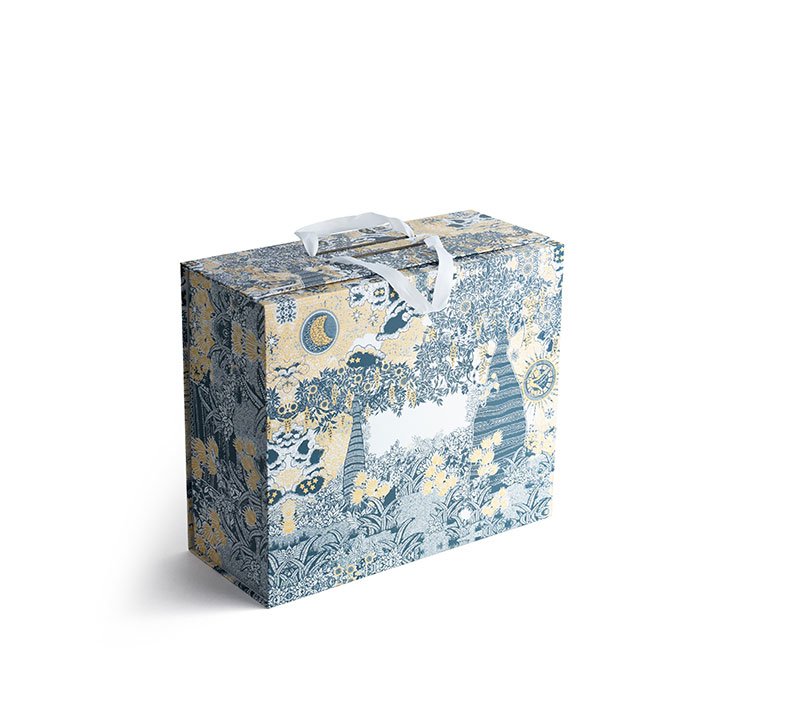 Custom Printed Paper Gift Bag with Handle – Floral Pattern Design - Image 6
