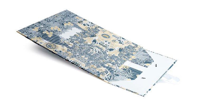 Custom Printed Paper Gift Bag with Handle – Floral Pattern Design - Image 4