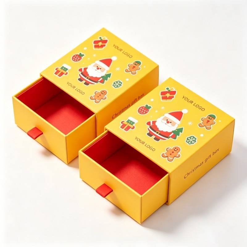 Custom Printing Logo Box for Christmas Gift Packaging Digital Printing Christmas Gift Box Wholesale Christmas Gift box