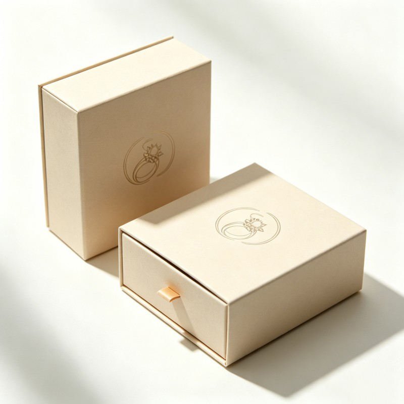 Wholesale Jewelry Box with Sleeve Rings Jewelry Drawer Box Necklace Rings Packaging Customized Box for Jewelry - Image 5