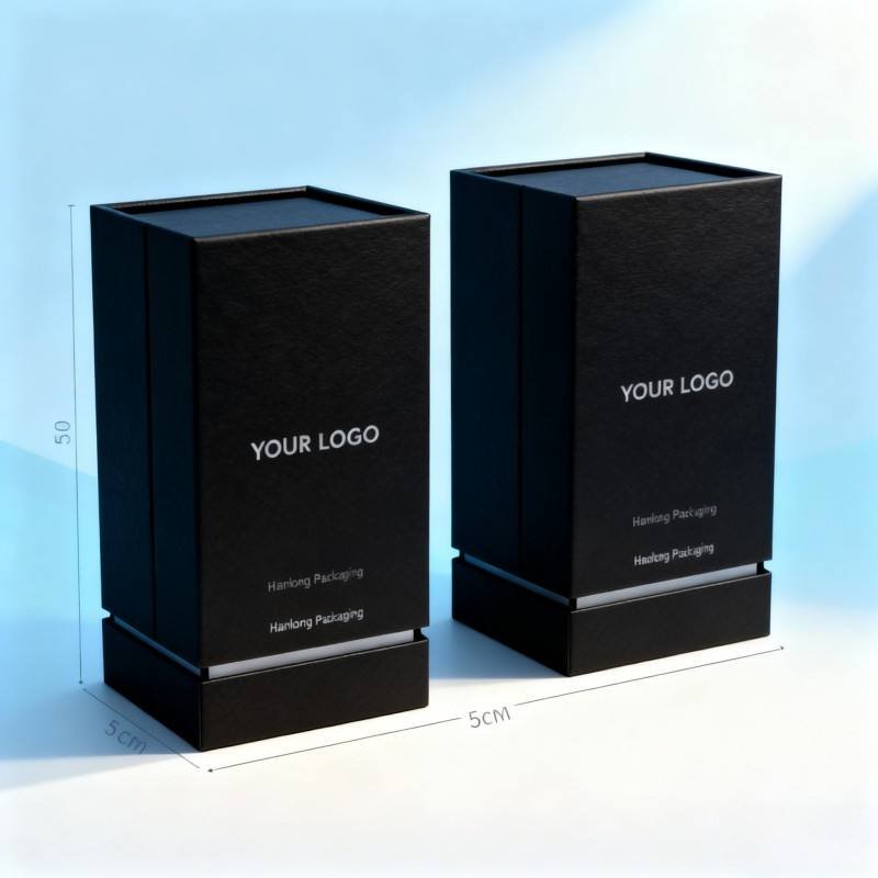 Customized Luxury Paper Cardboard Packaging Box Recyclable Perfume Bottle Gift Box Hot Stamping Candle Glass Bottle Paper Box
