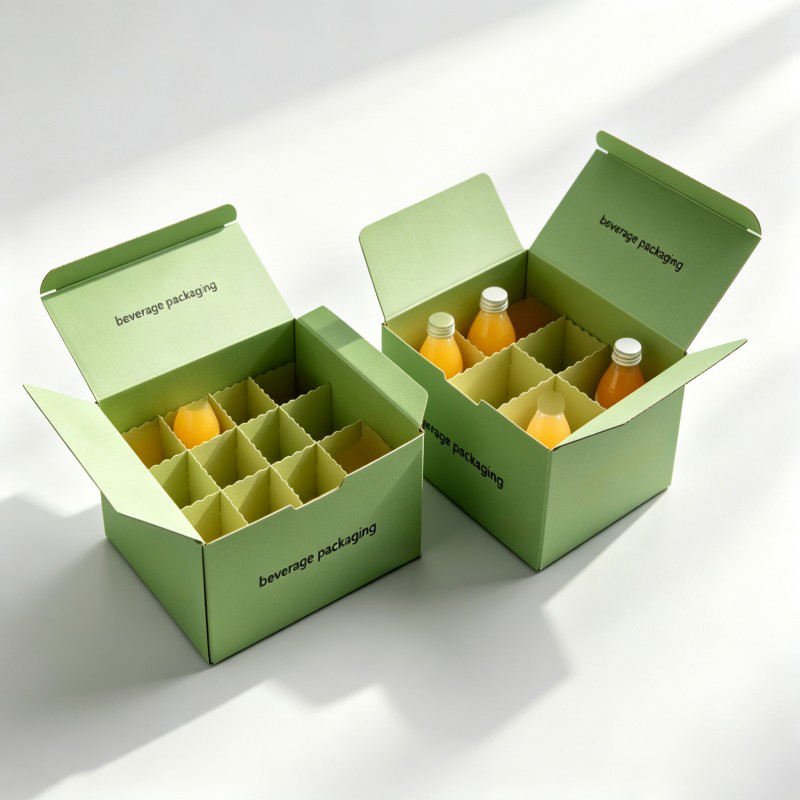 Wholesale 12/24-piece Carbonated Drink Box  Beverage Cartons with Dividers Energy Drink Shipping Carton Mineral Water Package