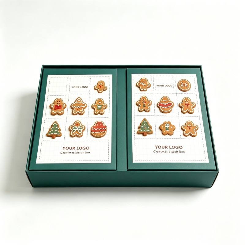 Wholesale Soy Ink Advent Calendar Cookie Box Biodegradable Christmas Packaging Box High Quality Gift Packaging Box - Image 3