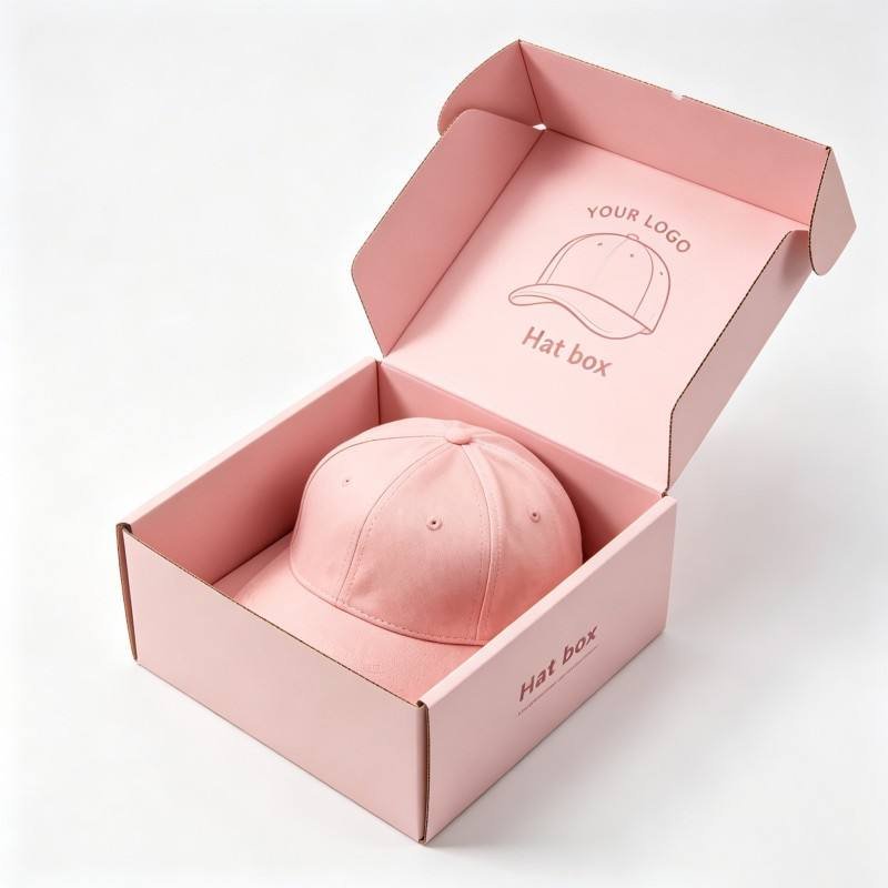 Wholesale Baseball Cap Package Boxes Custom Packaging Hat Paper Box Digital Printing Hat Package Box