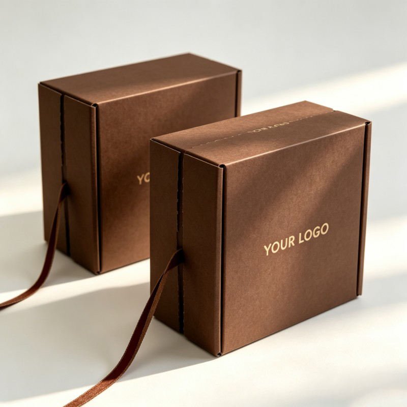 Wholesale Custom Size Printing Eco-Friendly Custom Printed Kraft Paper Zipper Box with Tear Tape for Shipping & Gift Packaging - Image 4