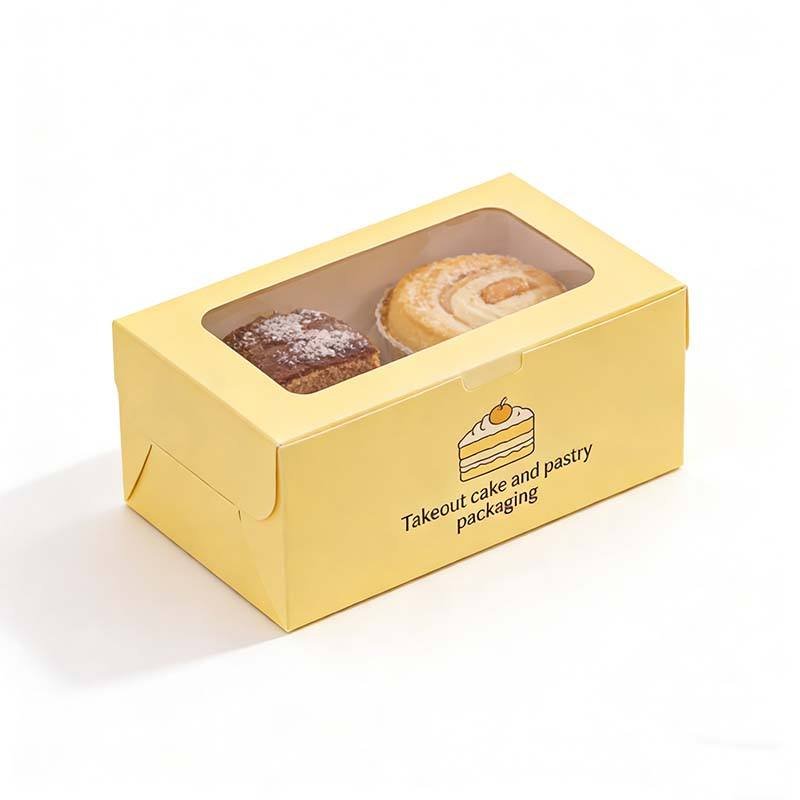 High Quality Dessert Box with Window Wholesale Cake Pastry Packaging Box Digital Printing Cake Pastry Packaging Box - Image 5