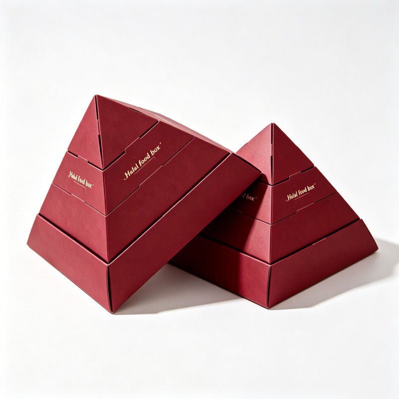 Wholesale Pyramid Shape Cookie Box Sushi Custom Cake Packaging Box Chocolates Candies Box - Image 3