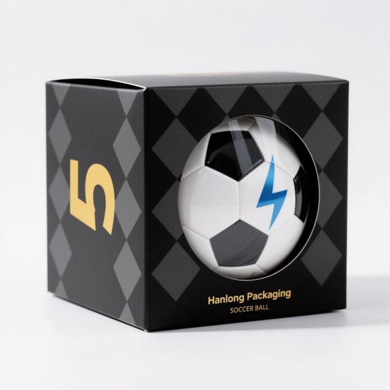 Custom Packaging Box for Basketball Digital Printing Football Box Packaging Biodegradable Soccer Ball Packaging Box