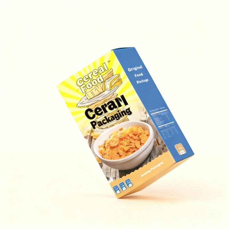 Wholesale Snack Cereal Food Package Cardboard Boxes for Cereal Grocery Cereal Customize Packages - Image 5