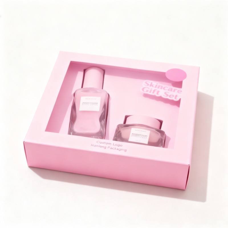 Wholesale Beauty Products Box Soy Ink Skincare Gift Set Cosmetic Box Hot Sale High Quality Skincare Gift Set Storage Box