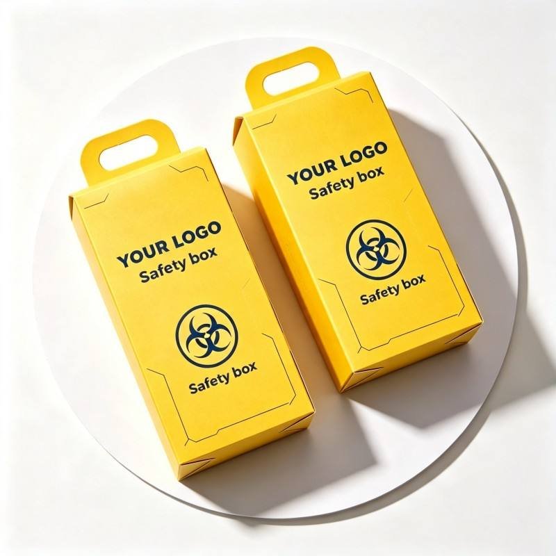 Customized Corrugated Paper Hospital Disposal Syringe Needle Container Medical Safety Packaging Box 5L Hospital Corrugated Paper - Image 3