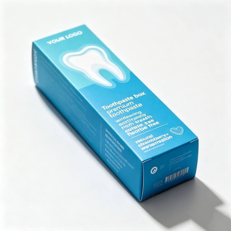 High Sale Cardboard Toothpaste Gift Box with Purple Embossed Vanishing Printing Paperboard Material for Toothpaste Products - Image 3
