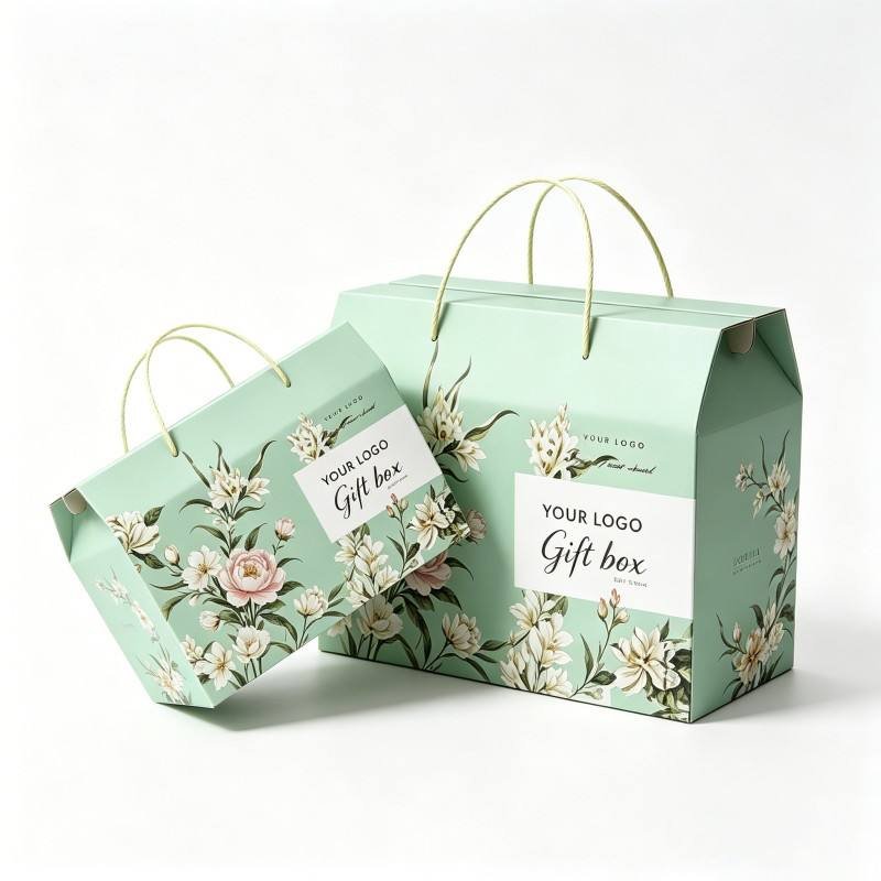 Manufacturer Fancy Custom Gift Paper Boxes for Wedding with Handle Luxury Design Rigid Gift Box - Image 5