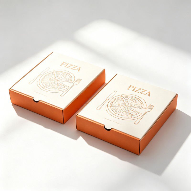 Wholesale Food Grade Pizza Paper Box Food Grade Packaging for Pizza Snack Bread Boxes Customized Design