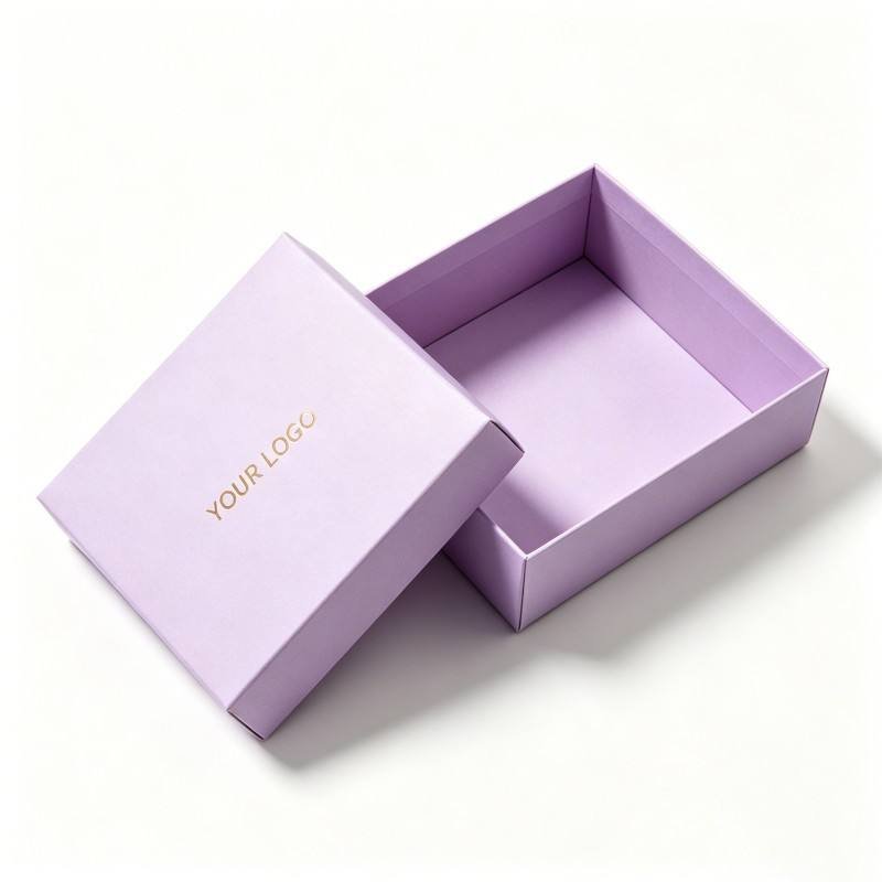 Custom Rigid Lid and Base Gift Box With Art Paper Wrapped Grayboard and Matte Lamination for Luxury Cosmetic Perfume Packaging