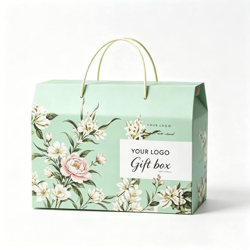 Manufacturer Fancy Custom Gift  Paper Boxes for Wedding with Handle Luxury Design Rigid Gift Box