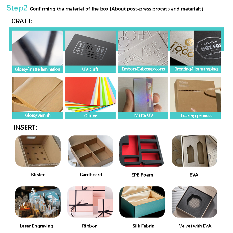 Custom Design Small Jewellry Rigid Paper Cardboard Gift Packaging Set Jewelry Box with Ribbon Luxury Gift Bag With Logo Embossed - Image 5