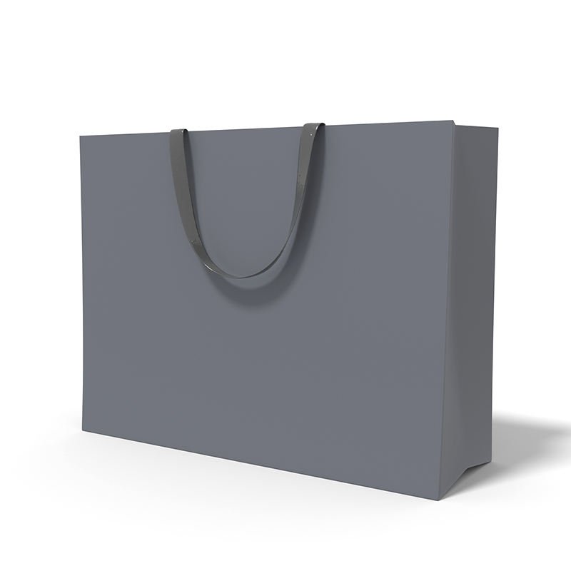 Custom Logo Printing Matte Grey White Pink Red Color Paper Bag Food Paper Bag With Ribbon Handle Sweet Cake Packaging Bag