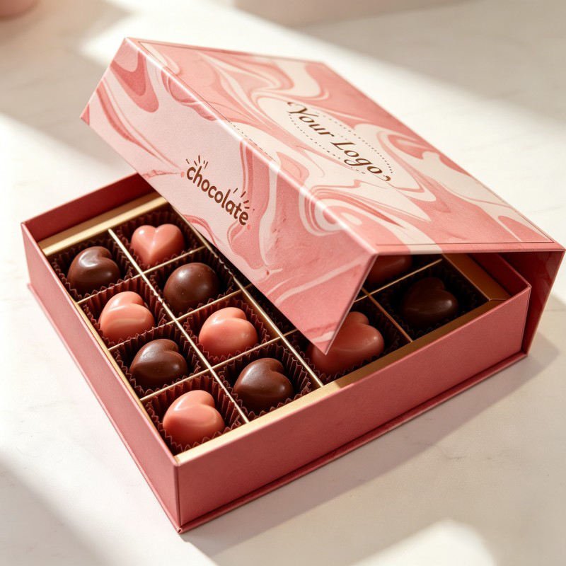 Wholesale 12 24 Chocolates Box with Divider Gifts Magnetic Closure Chocolates Gifts Boxes Customized Empty Wedding Chocolate Box - Image 4