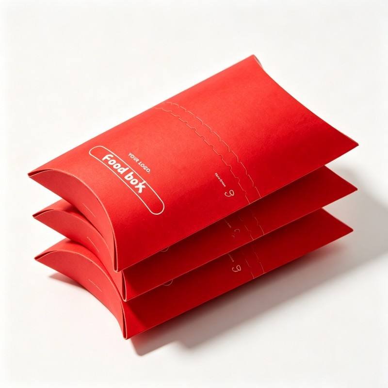 custom design  Food Grade Box Disposable Takeaway Fast Food Chicken Roll Box Burrito Wrap Pillow Wrap Packaging Box