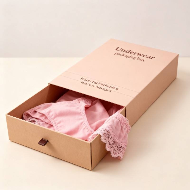 Luxury Handmade Cardboard Underwear Drawer Box for Gift