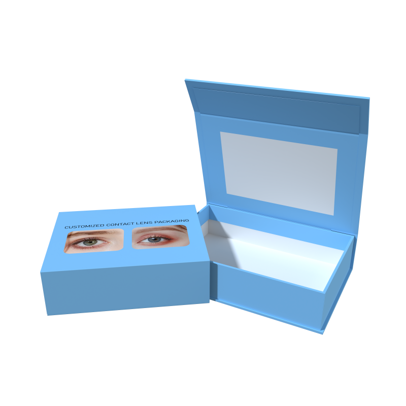 Colored Eye Lenses Package Hard Paper Box Contact Lens Cardboard Packaging Box for Eye Case With Custom Logo - Image 6