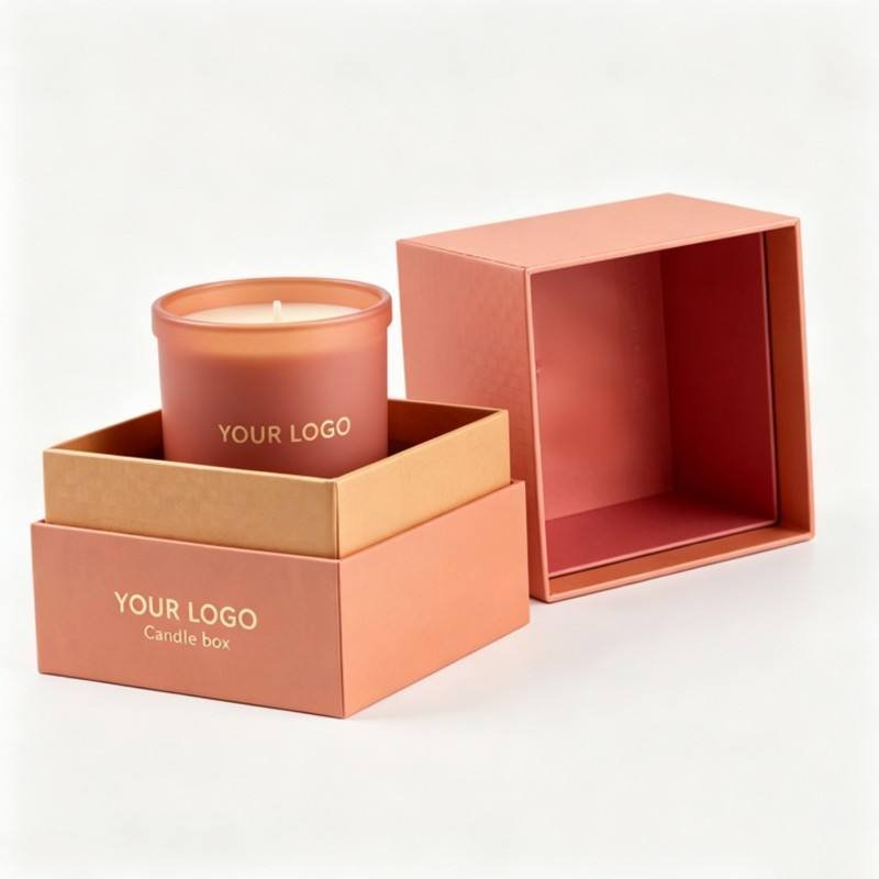 Wholesale Customized High-End Candle Perfume Gift Box High Quality Spot UV Candle Packaging Box Digital Printing Candle Gift Box
