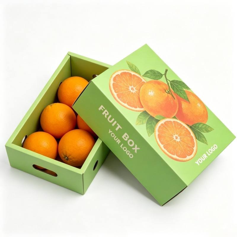 Wholesale Corrugated Cardboard Carton Fresh 5kg 10kgFruit Package Box Hot Sale Vegetable Packaging Tomato Fruits Shipping Box