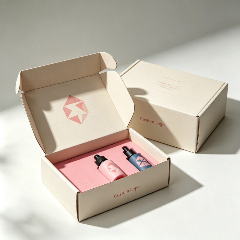 Wholesale Cosmetic Products Mailer Box With Insert Essential Oil Shipping Paper Box  Postage Corrugate Mailer Box for Oil Bottle