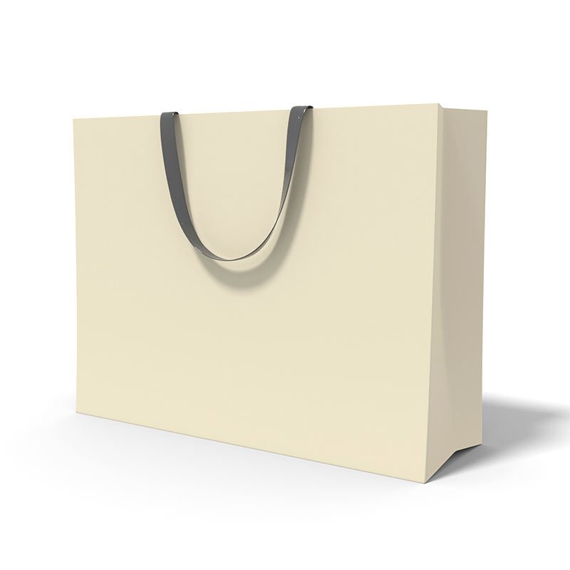 Custom Logo Printing Matte Grey White Pink Red Color Paper Bag Food Paper Bag With Ribbon Handle Sweet Cake Packaging Bag - Image 3