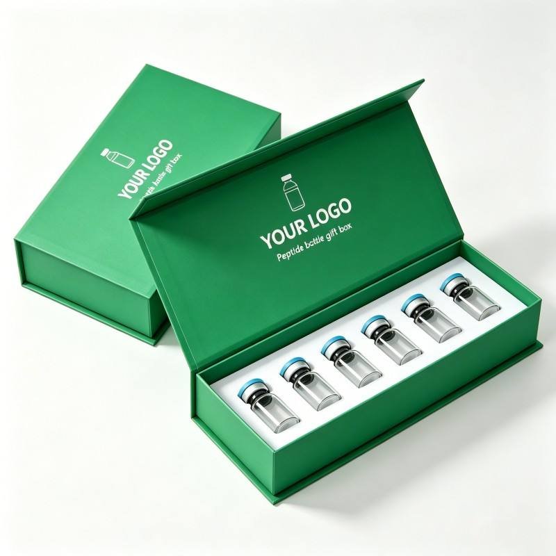 Custom Design Special Paper Peptide Drug Bottle Magnetic Packaging Gift Box Cosmetic 2/5/10ml Peptide Drug Bottle Packaging Box - Image 3