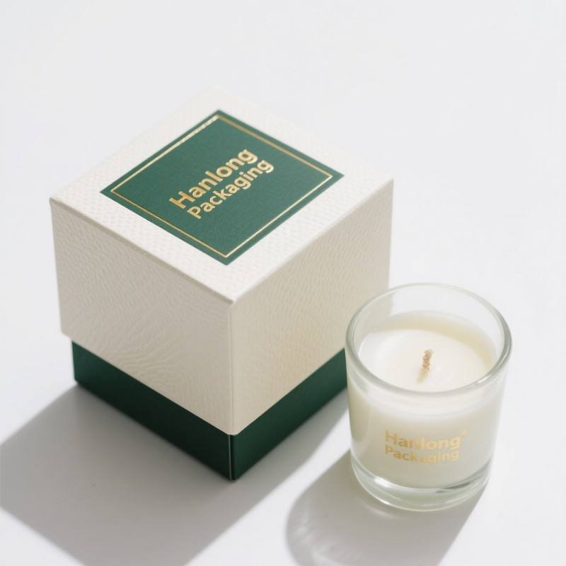 Wholesale Cardboard Candle Perfume Box Gift Boxes Set Rigid Lid and Base Square Candle Gift Box - Image 3