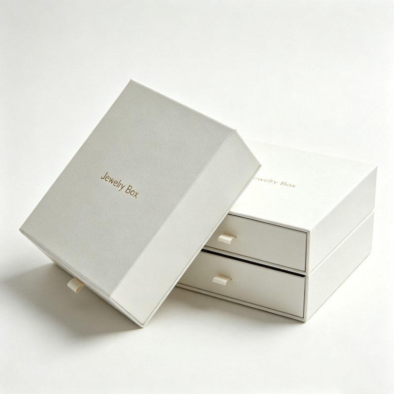Wholesale Jewelry Box with Inner Tray Bracelets Rings Paper Box Gift Drawer Boxes Customized - Image 5