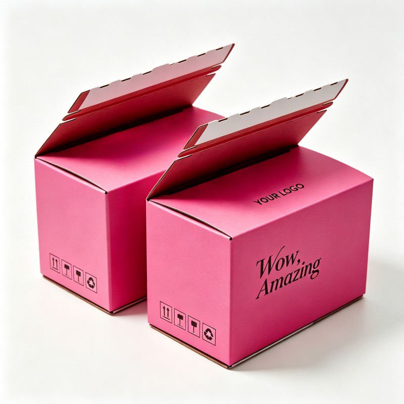 Wholesale Mailer Box with Zipper Adhesive Strip Folding Mail Box Postal Corrugated Shipping Box Customize for Transportation - Image 4