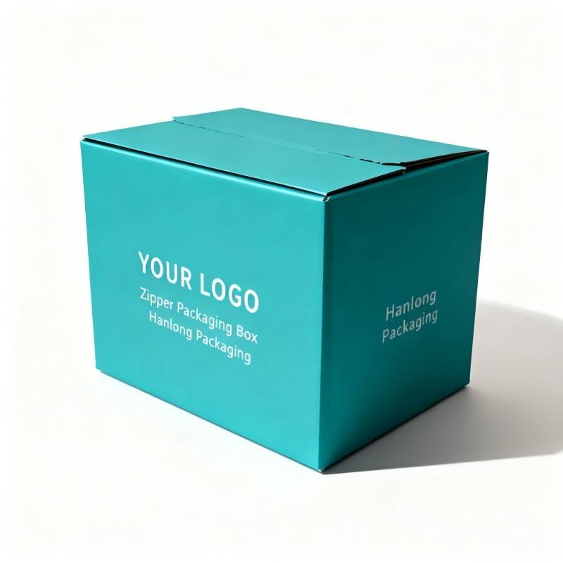 Wholesale Easy to Tear Off Paper Box High Quality Self-Adhesive Zipper Packaging Box Soy Ink Foldable Corrugated Cardboard Box