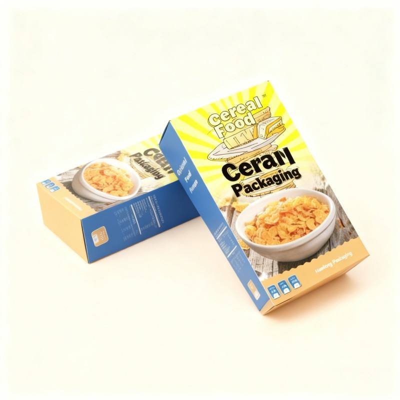 Wholesale Snack Cereal Food Package Cardboard Boxes for Cereal Grocery Cereal Customize Packages - Image 3