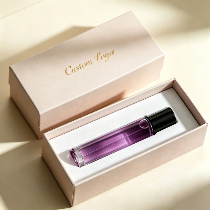 Wholesale Cardboard Perfume Sample Customized Box Pocket Perfume Paper Box 10 ml Roll-top Bottle Box - Image 3