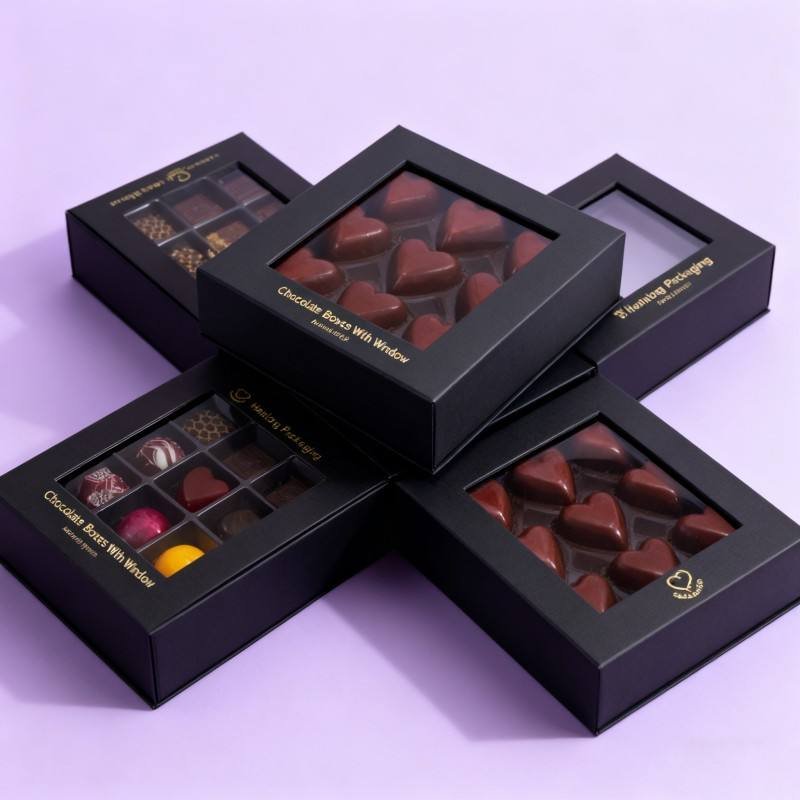 Wholesale Magnetic Chocolate Boxes Custom Logo Luxury Cardboard Chocolate Box Soy Ink Gift Box Candy Sweets Paper Packaging - Image 5