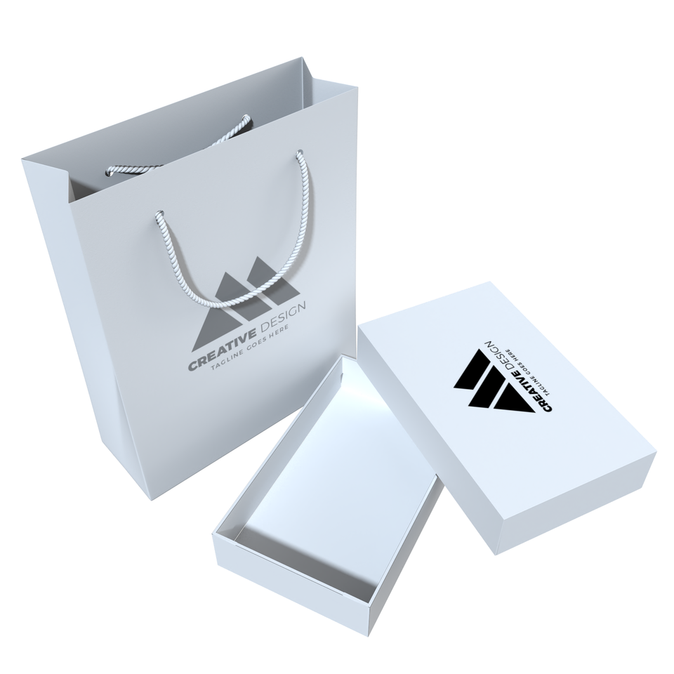 Custom Electronic Product Packaging Box With Paper Bag Fashion Design Packaging Paper Bag Mobile Phone Smart Watch Shopping Bag - Image 2