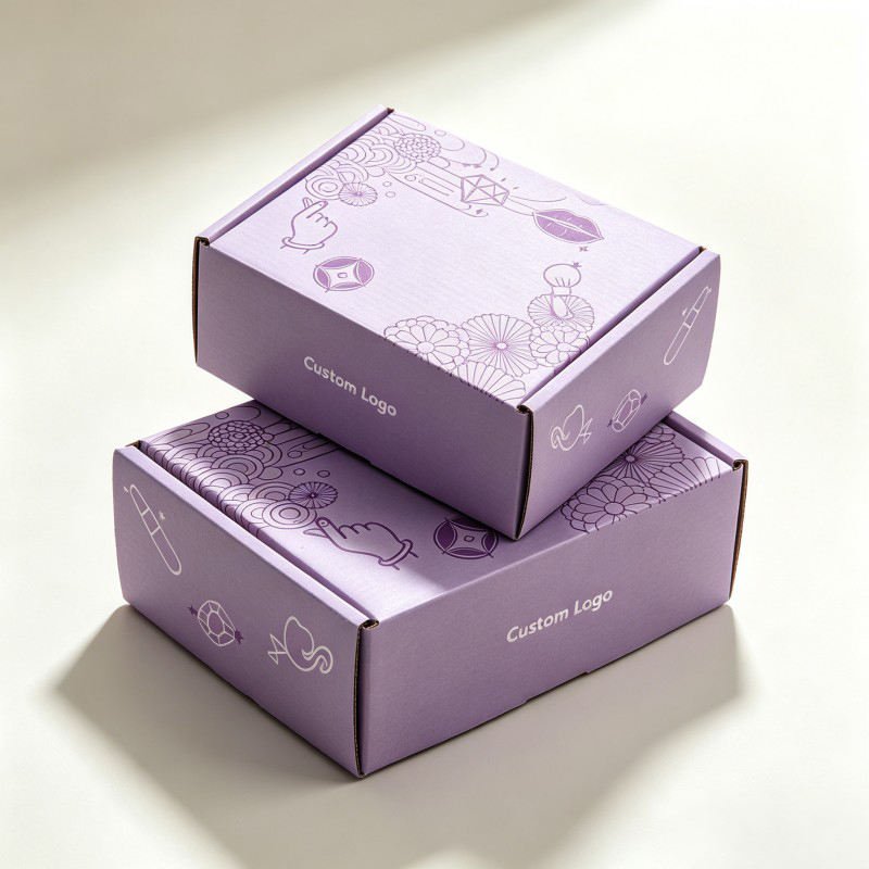 Wholesale Airplane Mailer Box Custom Printed logo Skin Care Facial Cream Package Face Mask Cosmetic Packaging Box Shipping Box - Image 4