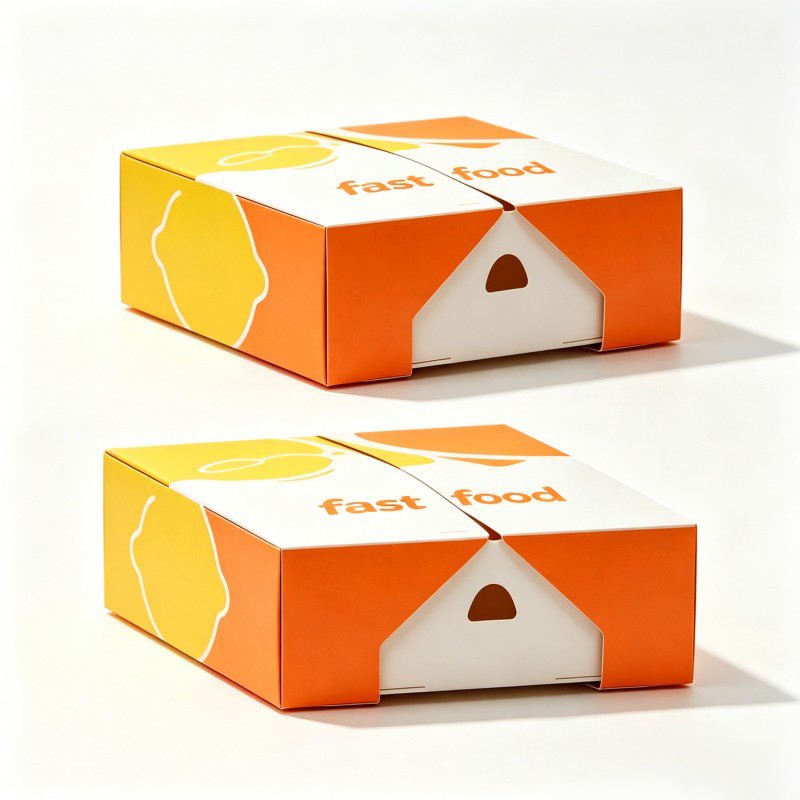 Wholesale Customized Food Box Snacks Cookies Paper Box Gate Open Bakery Snacks Packing Box - Image 5