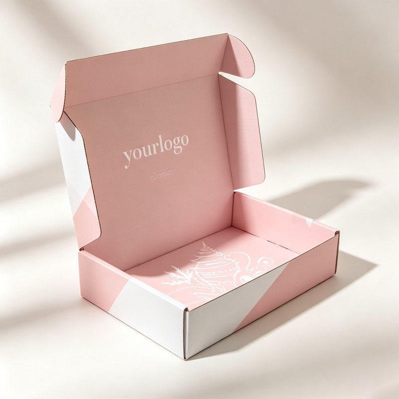 Customized Brand Color Corrugated Cardboard Box Recyclable Cosmetics Clothing Paper Box Hot Embossed T-shirt Gift Packaging Box