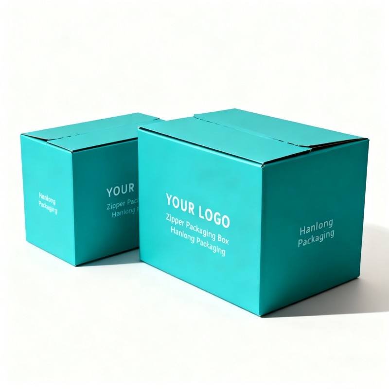 Wholesale Easy to Tear Off Paper Box High Quality Self-Adhesive Zipper Packaging Box Soy Ink Foldable Corrugated Cardboard Box - Image 4