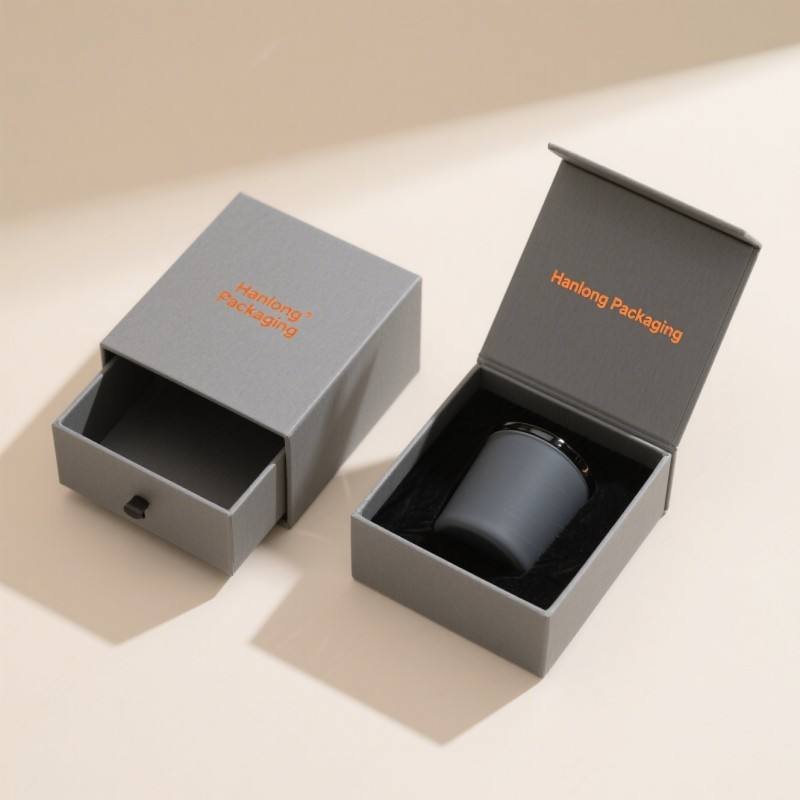 Biodegradable Wax Candles Box Digital Printing Cardboard Gift Luxury Candle Box Customized Candle Gift Box with Inserts
