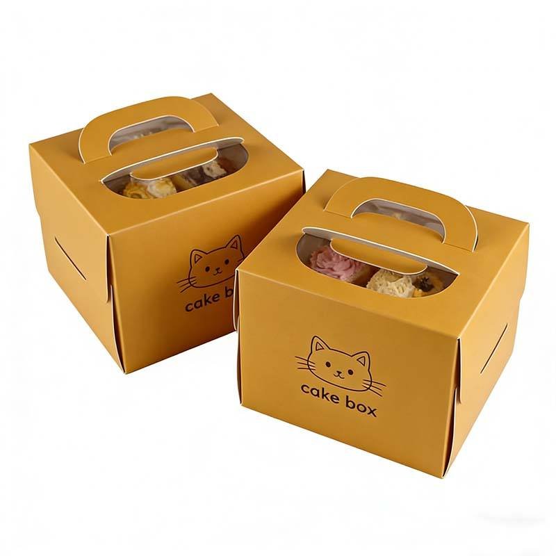 Wholesale Biodegradable Cake Box Soy Ink Food Grade Cardboard Cake Packaging Box Hot Sale Customized Cake Gift Box - Image 4