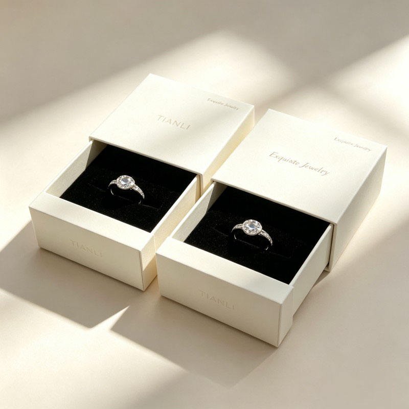 Wholesale Luxury Rings Package Customized with Foam Jewelry Hard Box with Sleeve Glasses Rings Paper Box - Image 6