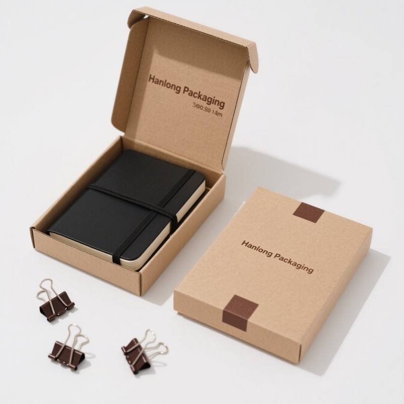 Soy Ink Corrugated Shipping E Commerce Packaging Box Notebook Paper Cardboard Mailer Box High Quality Notebook Mailing Box