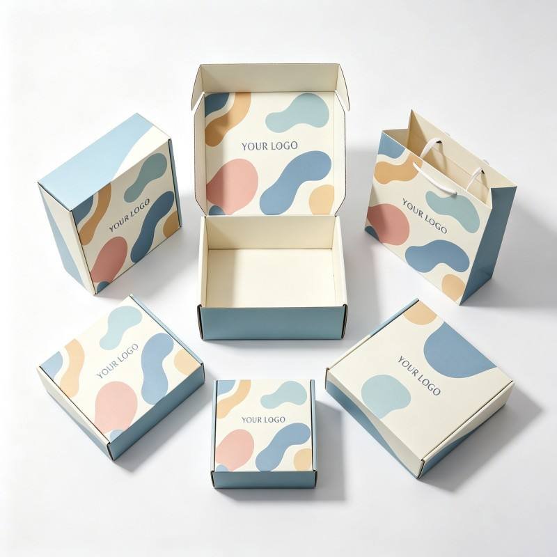 Custom Logo Recycled Corrugated Mailer Box Recycled Cardboard Box Wholesale Mailing Carton with Custom Printing - Image 4