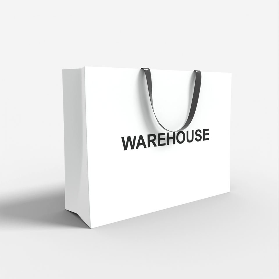 Custom Clothing Gift Packaging Paper Bags Recyclable Luxury Kraft Paper Bag White Paper Bag With Printed Logo - Image 3