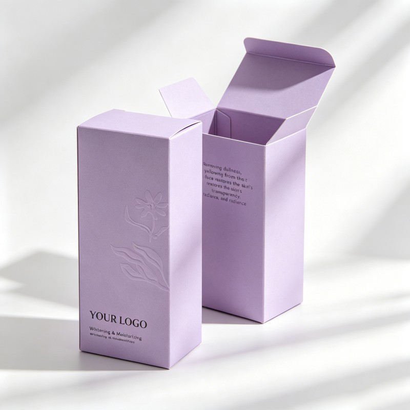 Wholesale Cosmetic Essential Oil Box Facial Cream Skin Care Box Lotion Facial Mask Paper Box